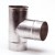 Rookgasafvoer T-stuk 90°, aluminium, enkelwandig, 1x inwendig/2x verjongd spie, 150 mm